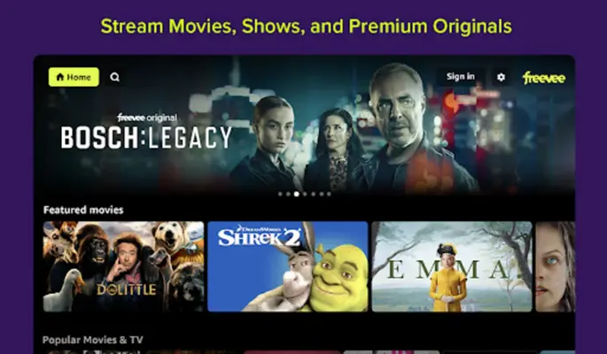 Amazon Freevee (Android TV) android App screenshot 3